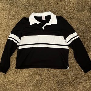 No Boundaries Cropped long sleeve with collar